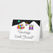 GREETINGS, ERDE FREUNDE! KARTE (Vorderseite)