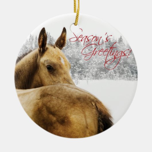 Greetings Foal der Saison Keramikornament (Vorne)