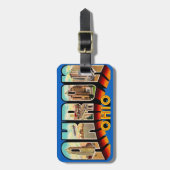  Greetings from Akron Ohio Gepäckanhänger (Vorderseite vertikal)