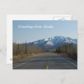 Greetings from Alaska Postkarte (Vorne/Hinten)