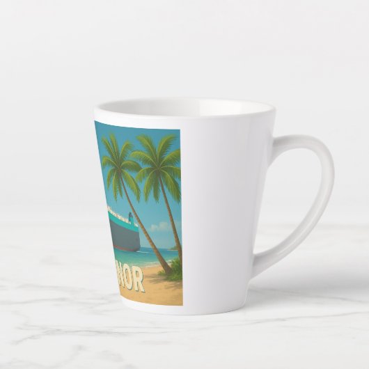 "Greetings From ARC Honor" Latte Mug Milchtasse (Rechts)