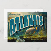 Greetings from Atlantis Postcards Feiertagspostkarte (Vorne/Hinten)