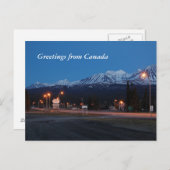 Greetings from Canada with Haines Junction Photo Postkarte (Vorne/Hinten)