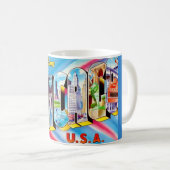  Greetings from Chicago Crazy Colorful Mug Kaffeetasse (VorderseiteRechts)