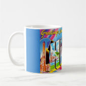  Greetings from Chicago Crazy Colorful Mug Kaffeetasse (Links)