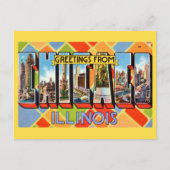Greetings from Chicago Postcard Postkarte (Vorderseite)