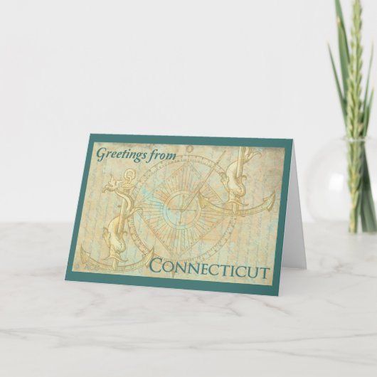 Greetings from Connecticut Karte (Vorderseite)