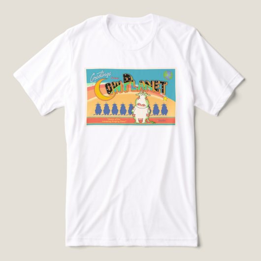 GREETINGS FROM COW PLANET Boynton Tri-Blend Shirt (Design Vorderseite)