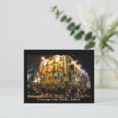 Greetings from Dublin, Irland Postkarte (Stehend Vorderseite)