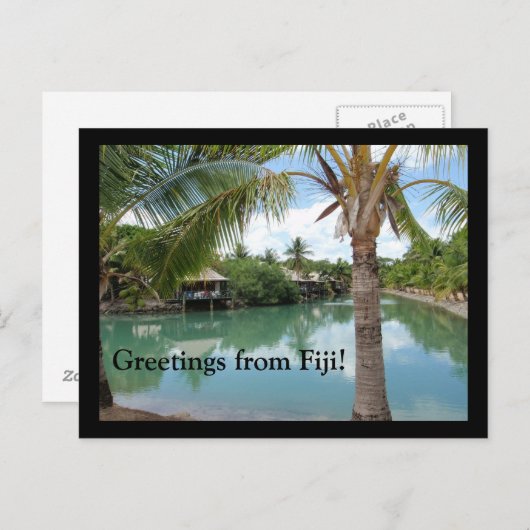 Greetings from Fiji Postkarte (Vorne/Hinten)