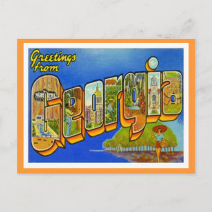 Greetings From Georgia Postkarte