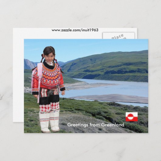 Greetings from Greenland 223 Postkarte (Vorne/Hinten)