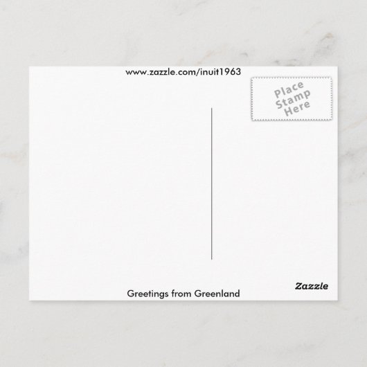 Greetings from Greenland 223 Postkarte (Rückseite)