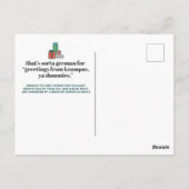 "Greetings from Krampus" Snarky Christmas Postcard Postkarte (Rückseite)