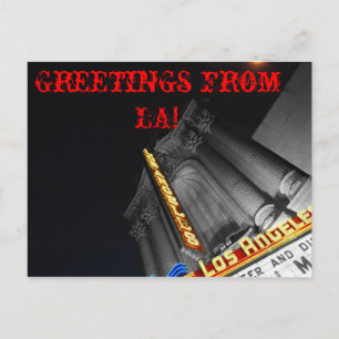 Greetings from LA! Postkarte