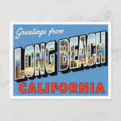 Greetings from Long Beach CA Postkarte (Vorderseite)