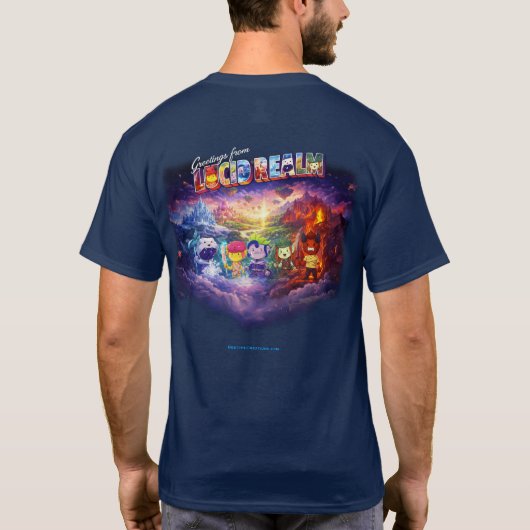 Greetings From Lucid Realm T-Shirt (Rückseite)
