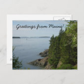 Greetings from Maine Postcard Postkarte (Vorne/Hinten)