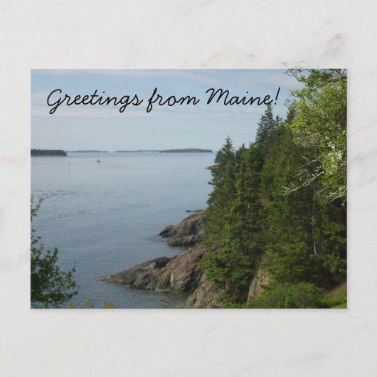 Greetings from Maine Postcard Postkarte (Vorderseite)