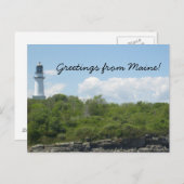 Greetings from Maine Postcard Postkarte (Vorne/Hinten)