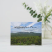 Greetings from Maine Postcard Postkarte (Stehend Vorderseite)