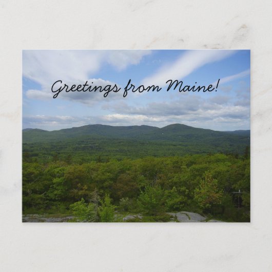 Greetings from Maine Postcard Postkarte (Vorderseite)