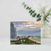 Greetings from Miami! Postcard Postkarte (Stehend Vorderseite)