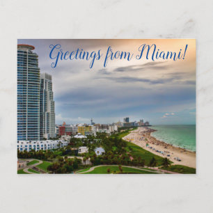 Greetings from Miami! Postcard Postkarte