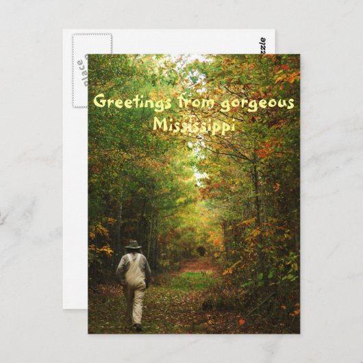 Greetings from Mississippi Postkarte (Vorne/Hinten)