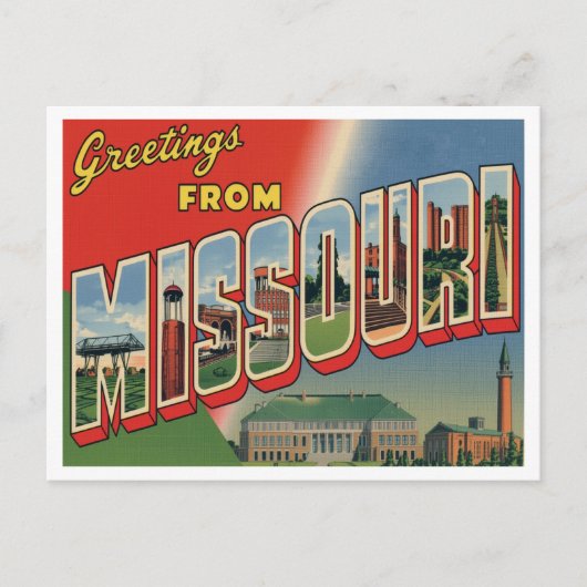 Greetings from Missouri Postkarte (Vorderseite)