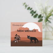 Greetings from New Mexico State  Postkarte (Stehend Vorderseite)