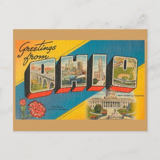 Greetings From Ohio Postkarte (Vorderseite)