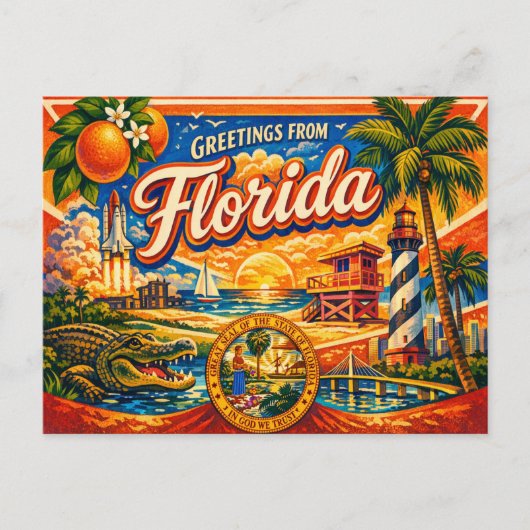 Greetings From Postcard  Postkarte (Vorderseite)