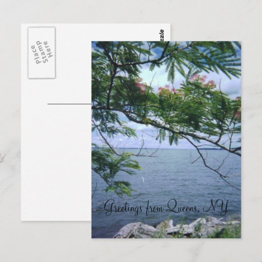 Greetings from Queens Postkarte (Vorne/Hinten)