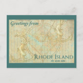 Greetings from Rhode Island the ocean state Postkarte (Vorderseite)