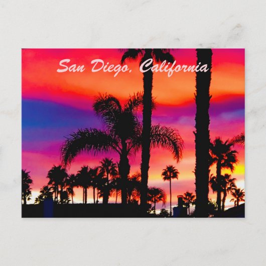 Greetings from San Diego | Customizable Postkarte (Vorderseite)