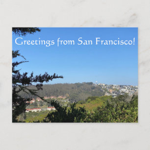 Greetings from San Francisco! Holiday Postcard Feiertagspostkarte