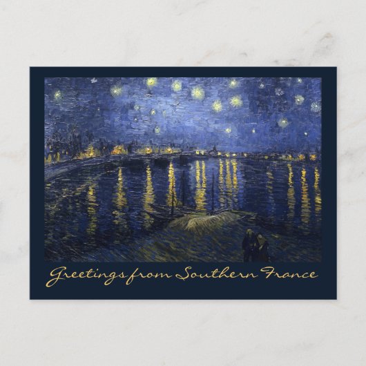 Greetings from Southern France Postkarte (Vorderseite)