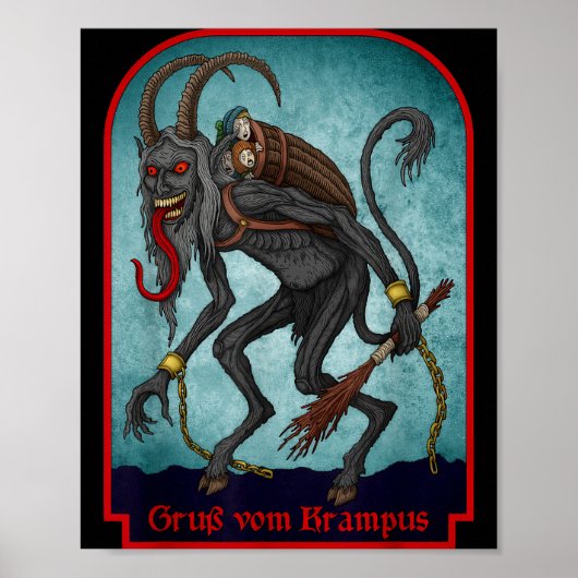 Greetings From Ss Vom Krampus Christmas Festive Ho Poster (Vorne)