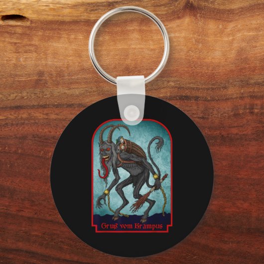 Greetings From Ss Vom Krampus Christmas Festive Ho Schlüsselanhänger (Vorderseite)