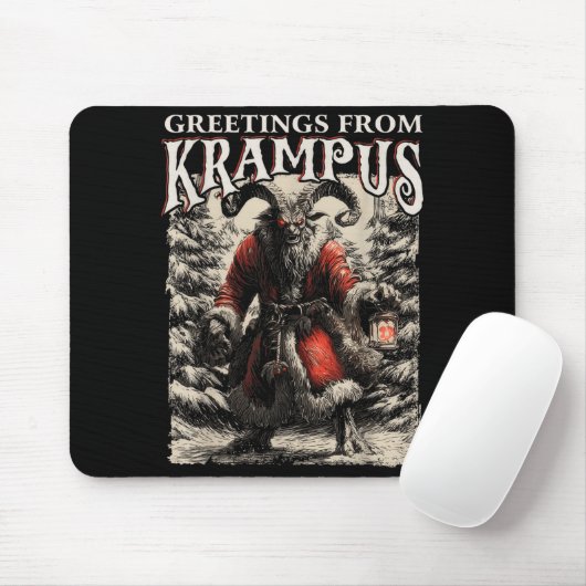 Greetings From Ss Vom Krampus Festive Horror Chris Mousepad (Mit Mouse)
