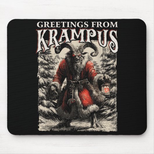 Greetings From Ss Vom Krampus Festive Horror Chris Mousepad (Vorne)