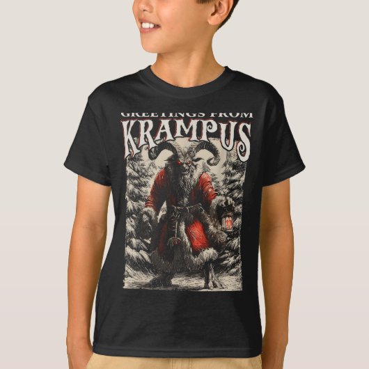 Greetings From Ss Vom Krampus Festive Horror Chris T-Shirt (Vorderseite)