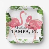 Greetings from Tampa, FL Pappteller (Vorderseite)