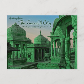 Greetings from the Emerald City Postcards Feiertagspostkarte