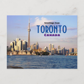 Greetings from Toronto Canada Scenic Postcard Postkarte