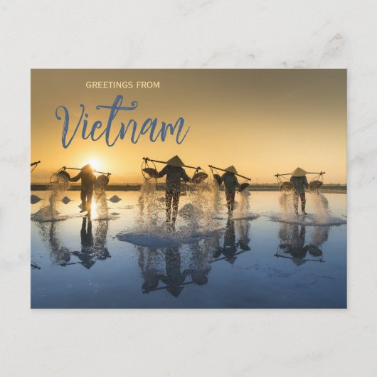 Greetings from Vietnam Postcard Postkarte (Vorderseite)