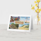 Greetings From with Scenic Scenes Karte (Gelbe Blume)