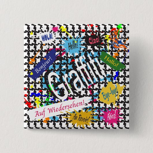 Greetings Graffiti Button (Vorderseite)