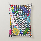 Greetings Graffiti Dekokissen (Vorderseite(Vertikal))